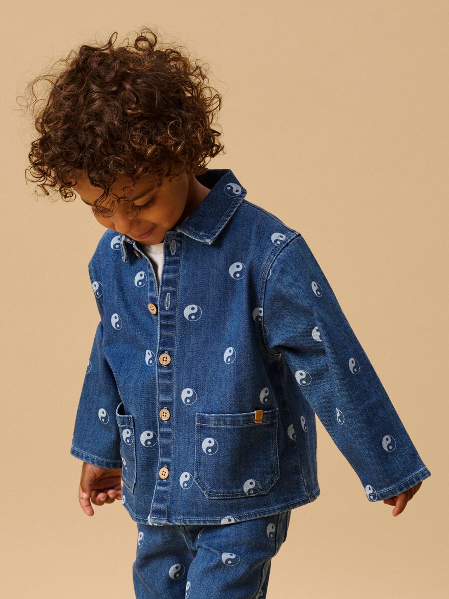 Carousel image 2 GIACCA IN DENIM, Dark Blue Denim