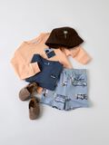 Product image thumbnail - ORGANIC COTTON SWEAT SHORTS, Blue Fog | 2