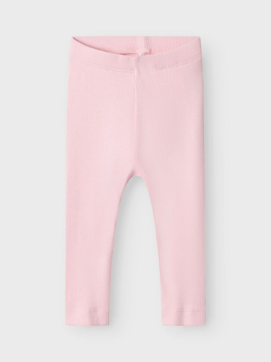 name it BÁSICO TEJIDO ACANALADO LEGGINGS, Parfait Pink, highres - 13198040_ParfaitPink_003.jpg