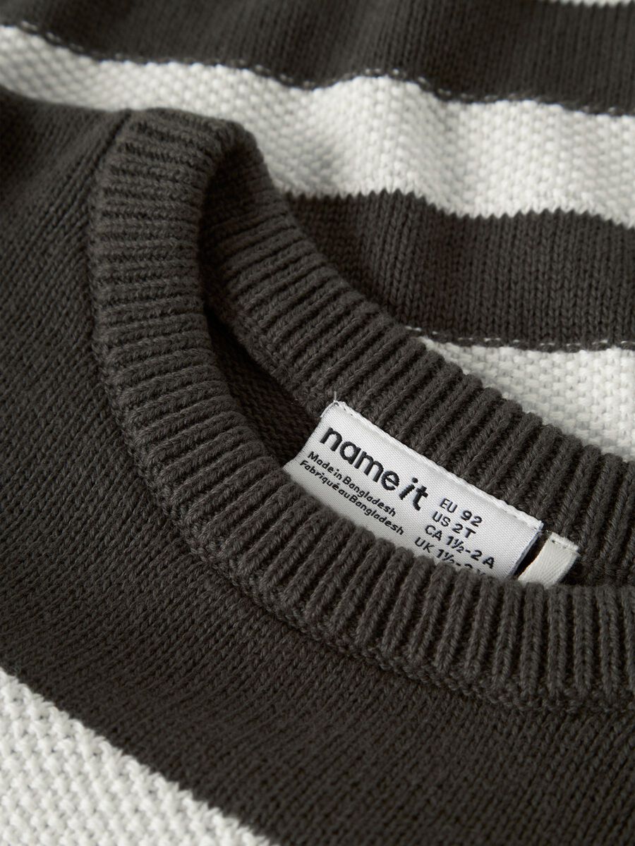 Carousel image 3 ORGANIC COTTON KNITTED PULLOVER, Peat