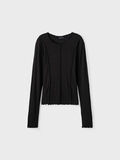 Name it RIB KNITTED LONG SLEEVED TOP, Black, highres - 13209828_Black_003.jpg