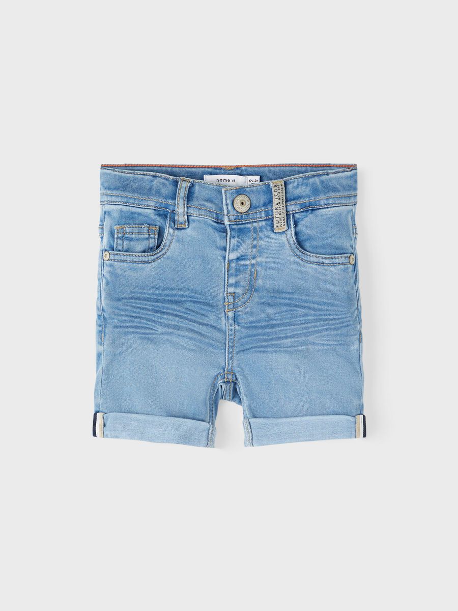 name it SLIM FIT DENIM SHORT, Light Blue Denim, highres - 13216620_LightBlueDenim_003.jpg