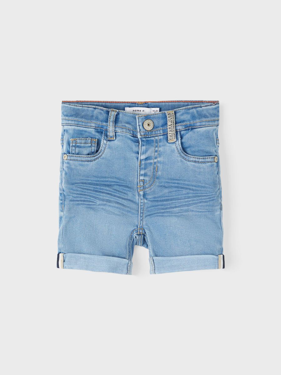 Name it COUPE SLIM SHORTS EN JEAN, Light Blue Denim, highres - 13216620_LightBlueDenim_003.jpg