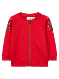 Name it FLORAL EMBROIDERED SWEAT CARDIGAN, True Red, highres - 13155355_TrueRed_001.jpg