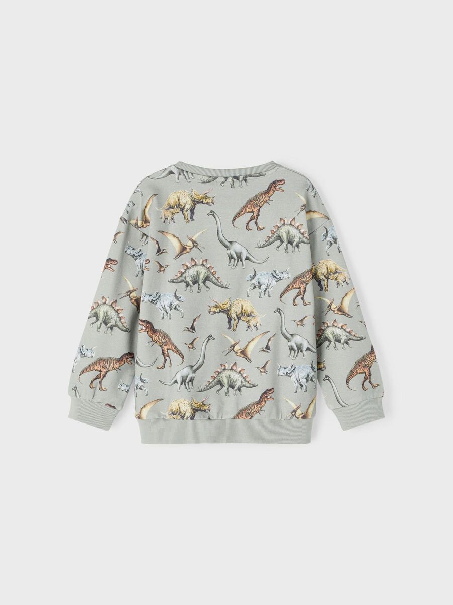 name it IMPRIMÉ DINOSAURE SWEAT-SHIRT, Wrought Iron, highres - 13195198_WroughtIron_002.jpg