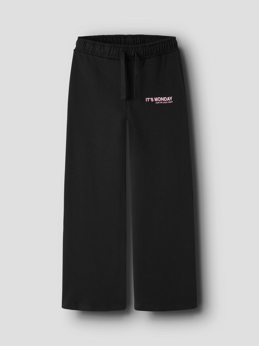 Product carousel image 1 COTON BIOLOGIQUE JOGGING EN MOLLETON, Black