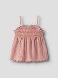 Product image thumbnail - MUSLIN STRAP TOP, Rose Tan | 1