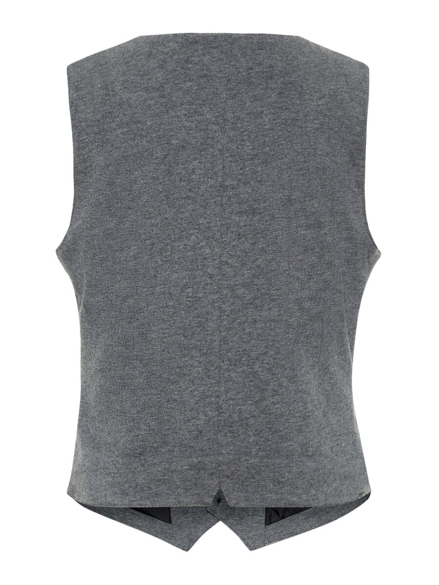 Name it BOMULL VEST, Dark Grey Melange, highres - 13158677_DarkGreyMelange_002.jpg