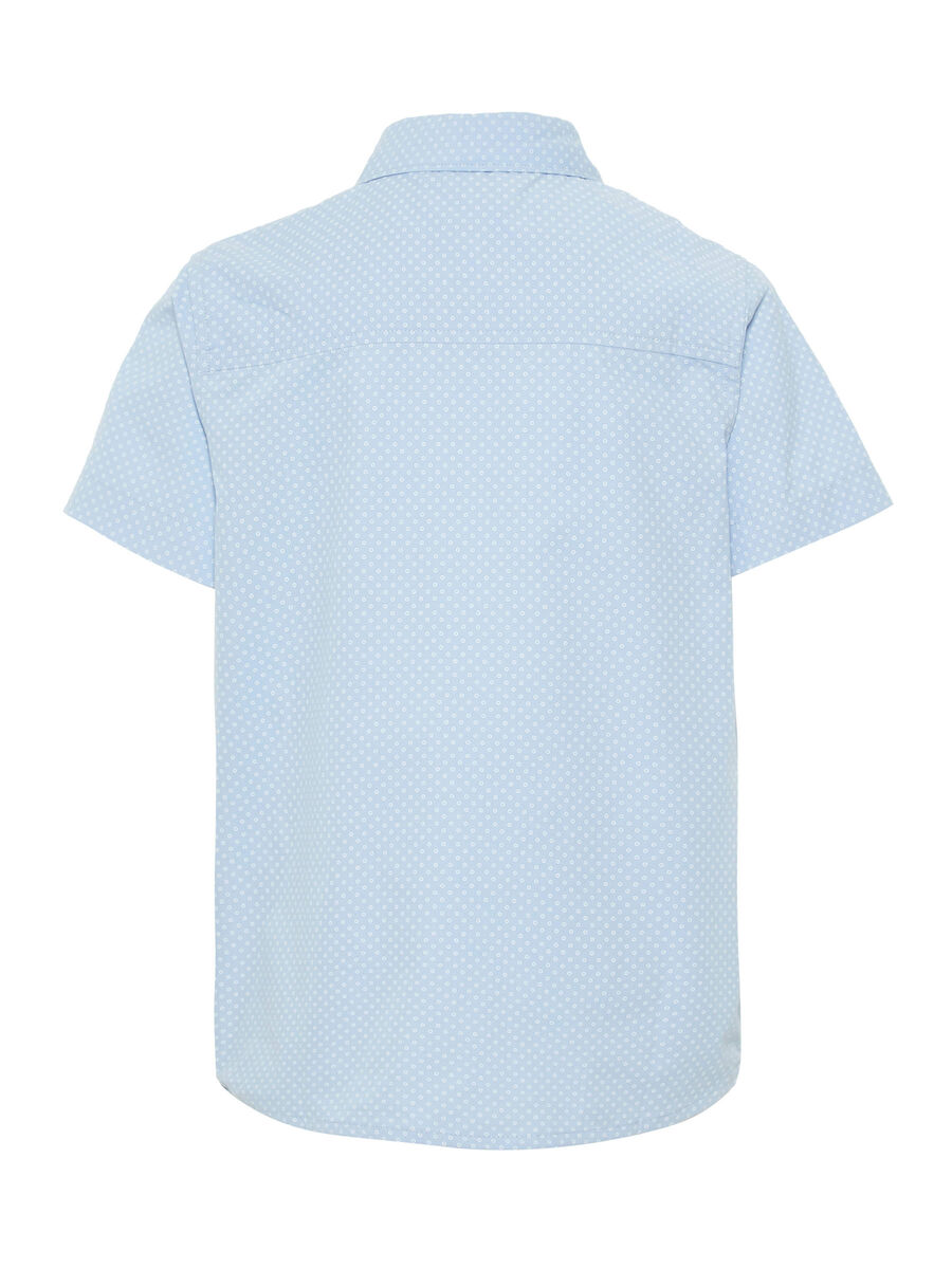 Name it DOTTED SHORT-SLEEVED SHIRT, Chambray Blue, highres - 13167276_ChambrayBlue_002.jpg