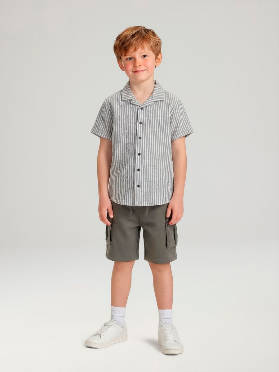Product carousel image 1 SWEAT CARGOSHORTS, Dusty Olive