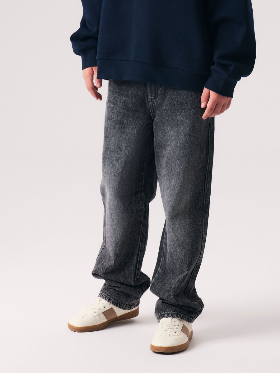 Product carousel image - LOOSE FIT JEANS, Dark Grey Denim | 2