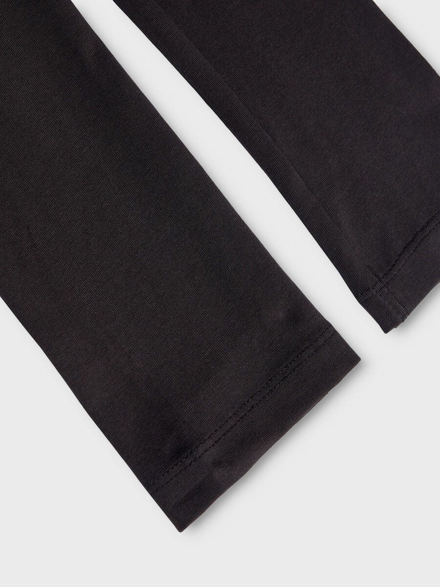 Name it BASIC COTTON LEGGINGS, Black, highres - 13180124_Black_005.jpg