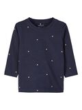 Name it GOLD STAR PRINT LONG-SLEEVED T-SHIRT, Dark Sapphire, highres - 13171932_DarkSapphire_001.jpg