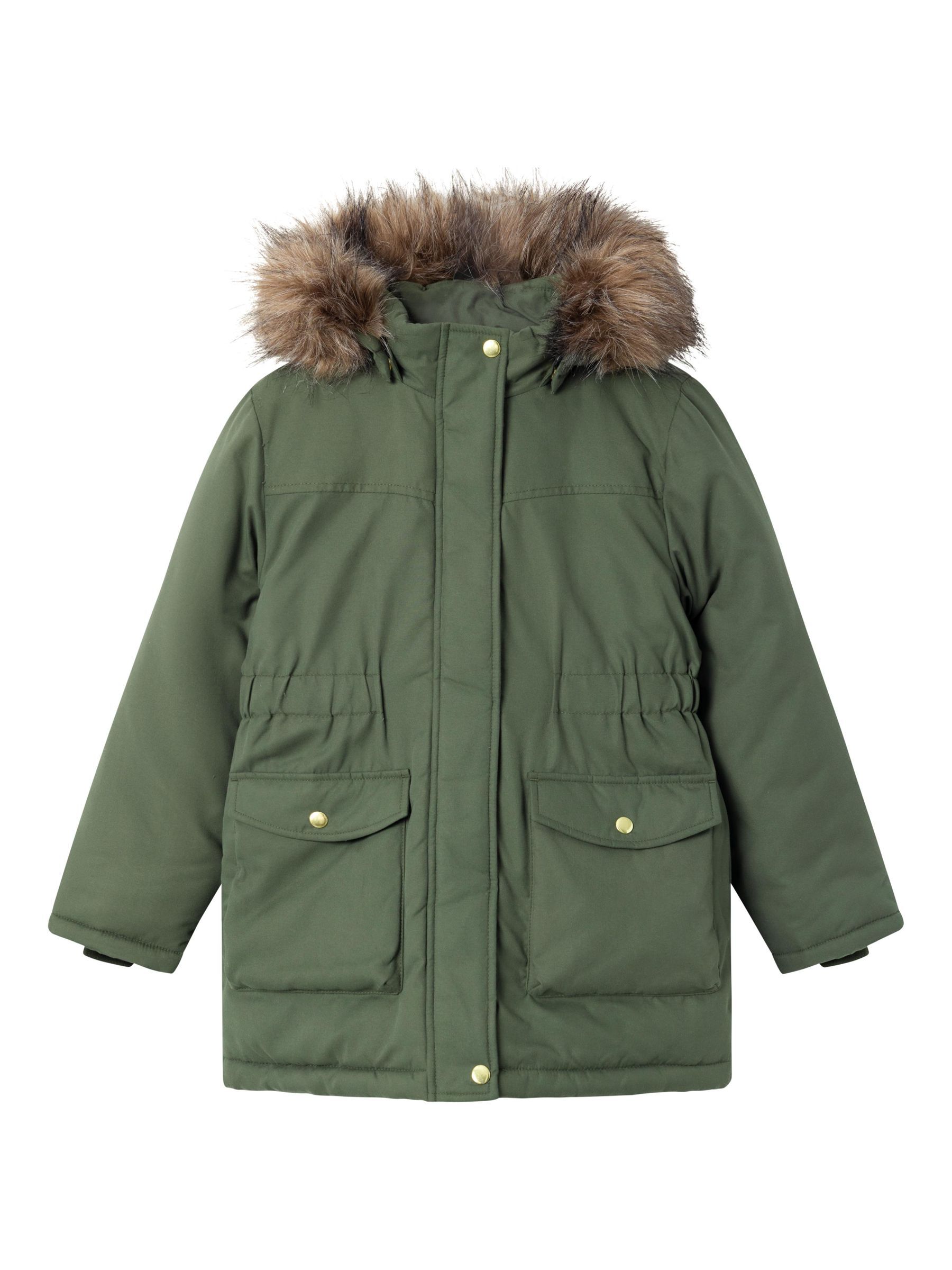 Girls green parka coat online