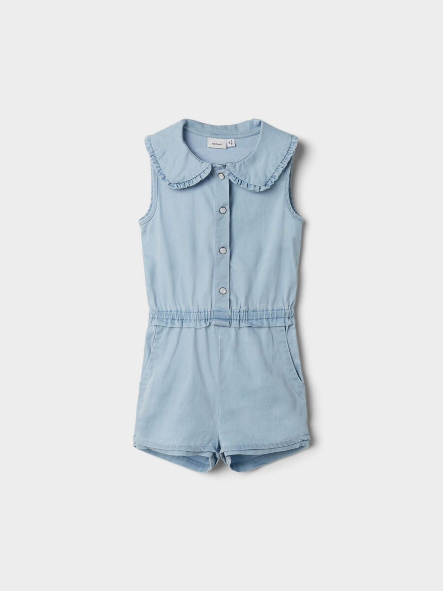 Name it SHORT SLEEVED DENIM PLAYSUIT, Light Blue Denim, highres - 13200562_LightBlueDenim_003.jpg