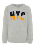 Name it NYC SWEAT-SHIRT, Grey Melange, highres - 13160969_GreyMelange_001.jpg