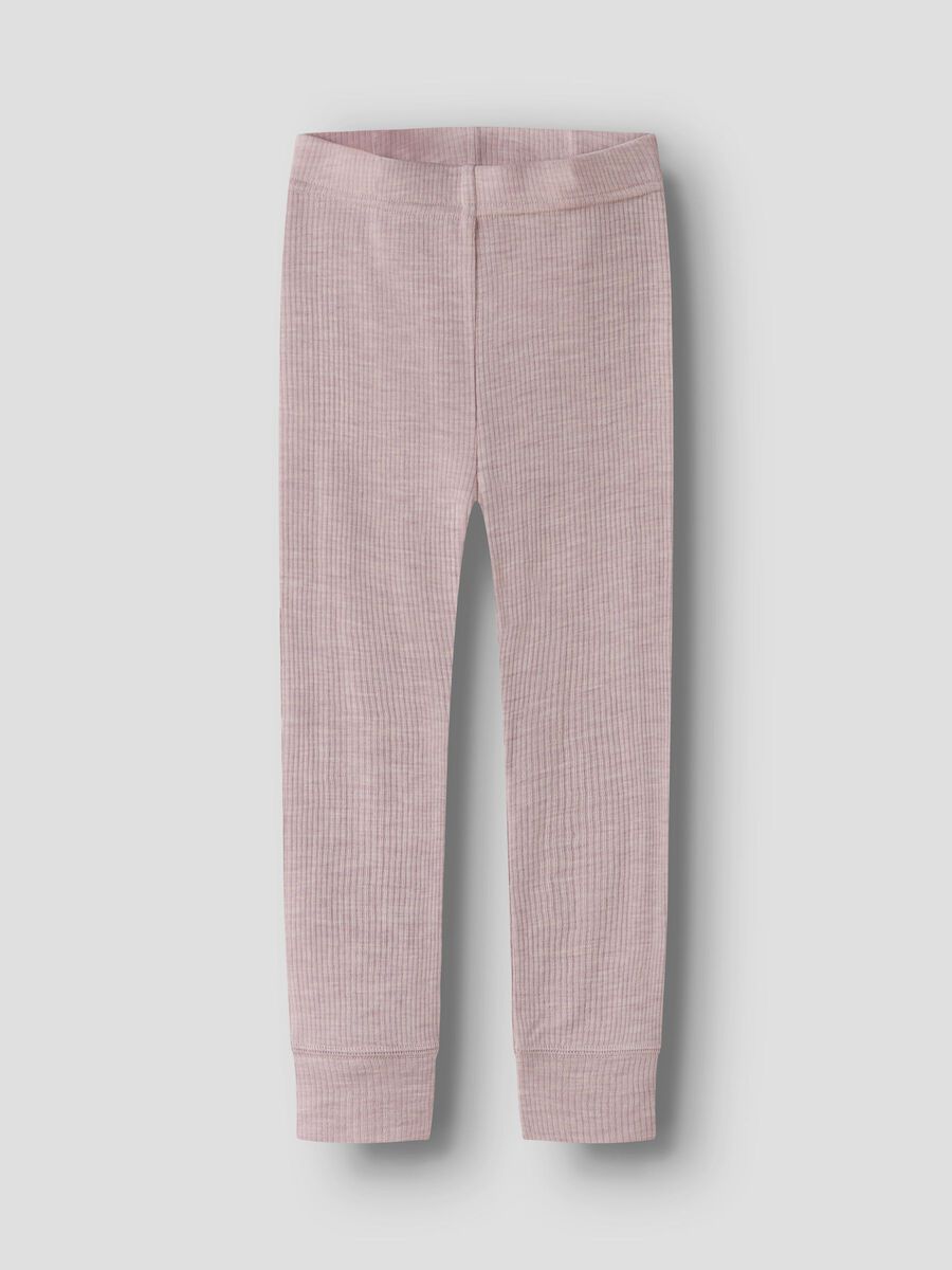 Carousel image 1 MERINO WOOL LEGGINGS, Violet Ice