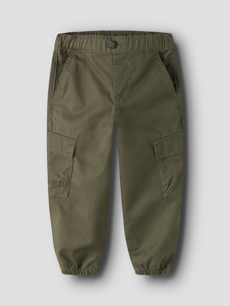 Product carousel image 1 BARREL FIT CARGO PANTS, Olive Night