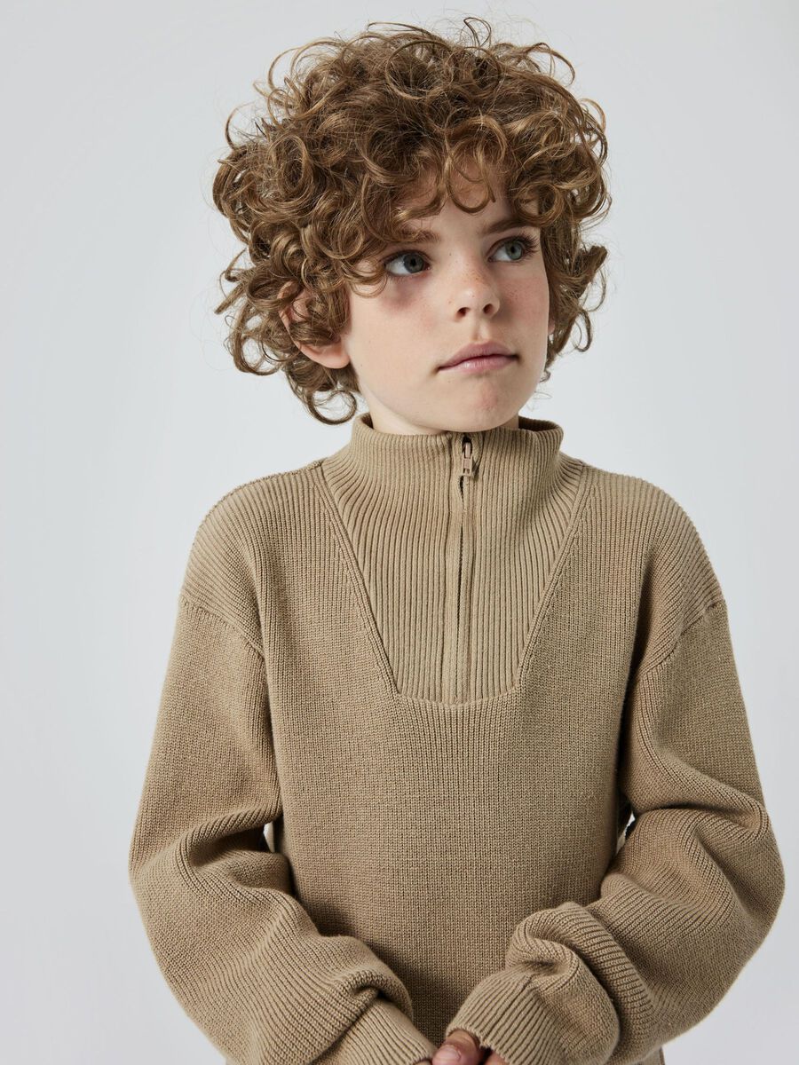 name it REGULAR FIT KNITTED PULLOVER, Weathered Teak, highres - 13233166_WeatheredTeak_008.jpg