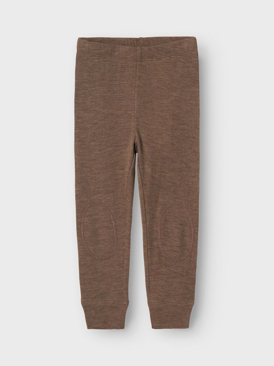 Name it RIBBESTRIKKET LEGGINGS, Walnut, highres - 13229558_Walnut_003.jpg