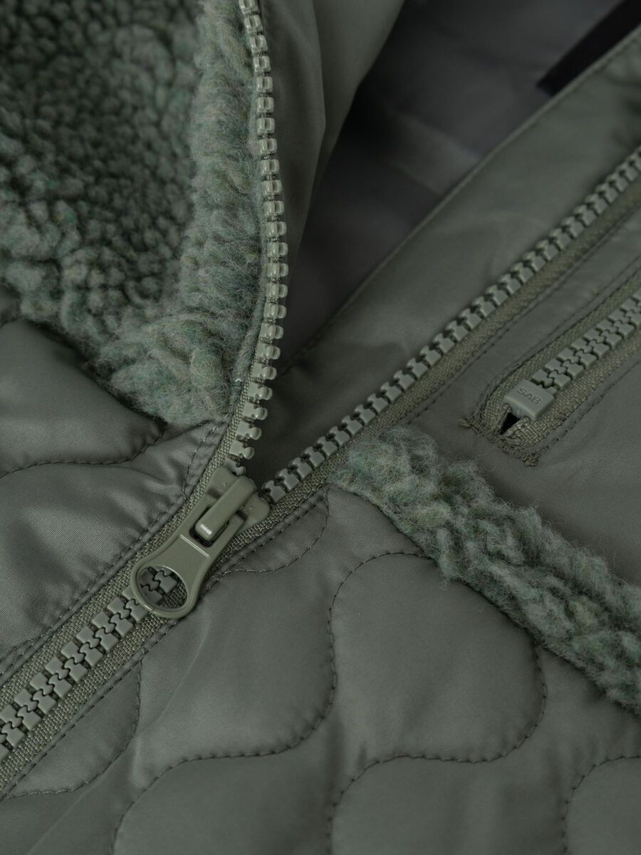 Name it FLEECE QUILTED JACKET, Agave Green, highres - 13224711_AgaveGreen_005.jpg
