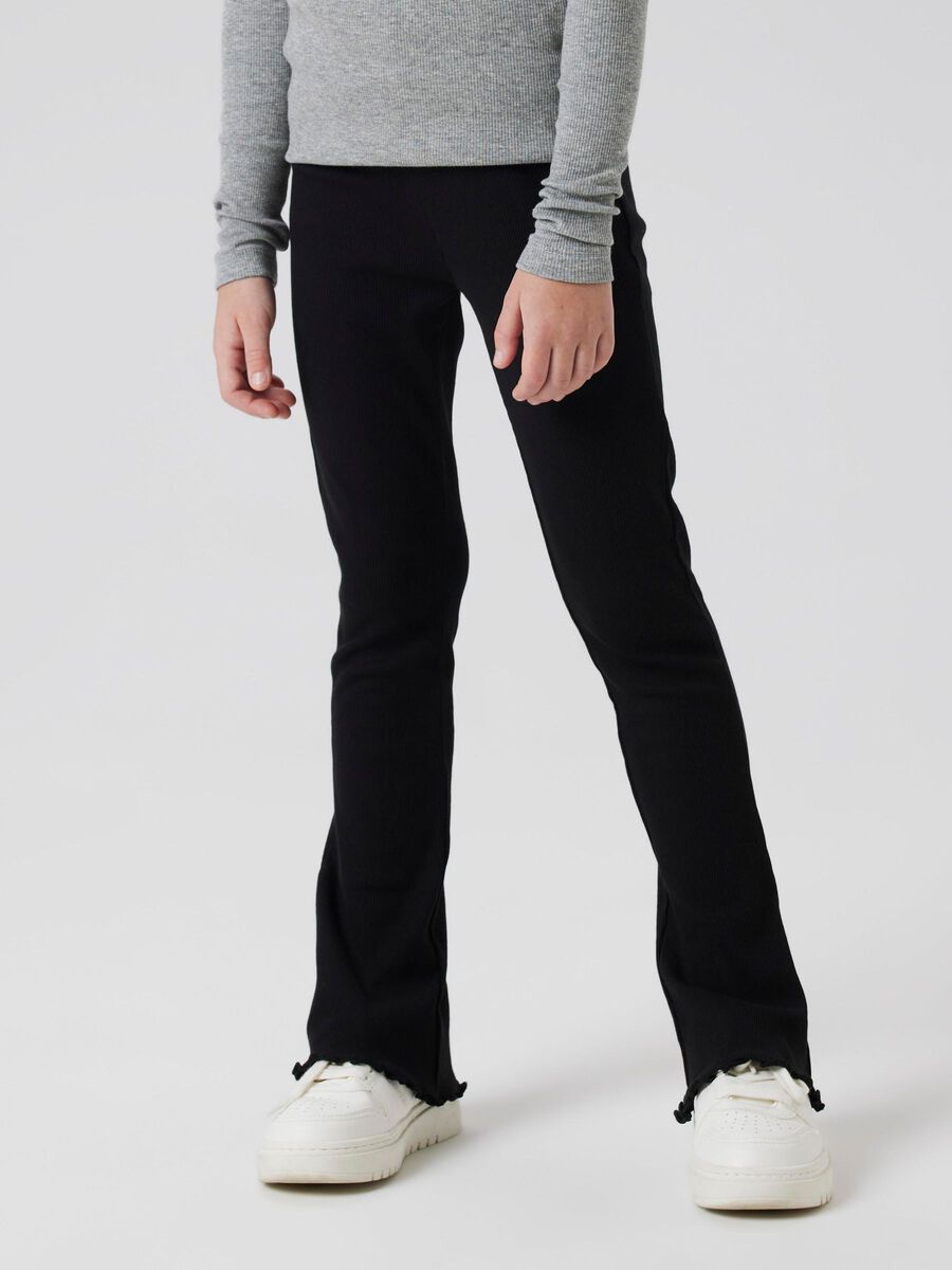 Product carousel image - ORGANIC COTTON LEGGINGS, Black | 2