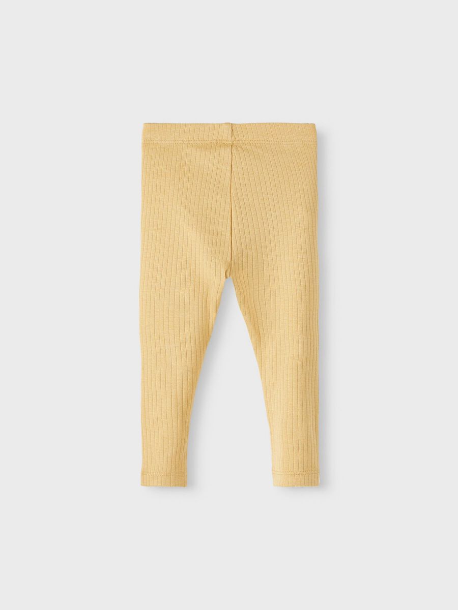 Carousel image - RIB LEGGINGS, Curry | 2