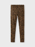 Product image thumbnail - HELDEKKENDE DYREPRINT LEGGINGS, Toasted Coconut | 2