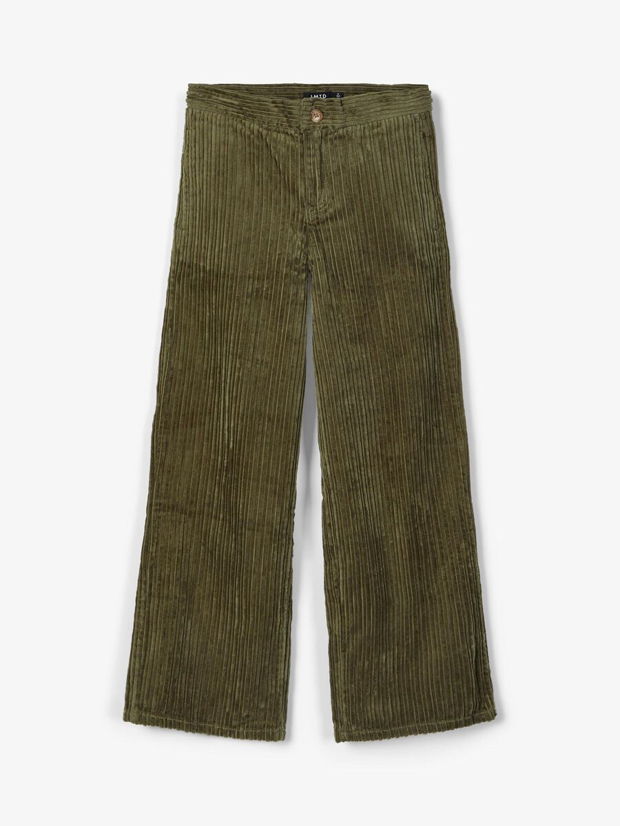 Name it 7/8 LENGTH CORDUROY WIDE-LEG TROUSERS, Ivy Green, highres - 13185586_IvyGreen_003.jpg