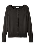 Name it LONG SLEEVED KNITTED CARDIGAN, Black, highres - 13205978_Black_001.jpg