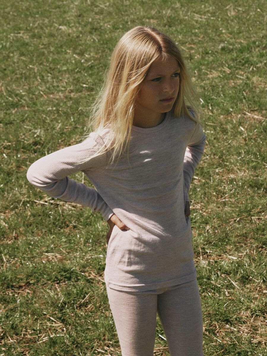 Carousel image 2 MERINO WOOL LEGGINGS, Violet Ice