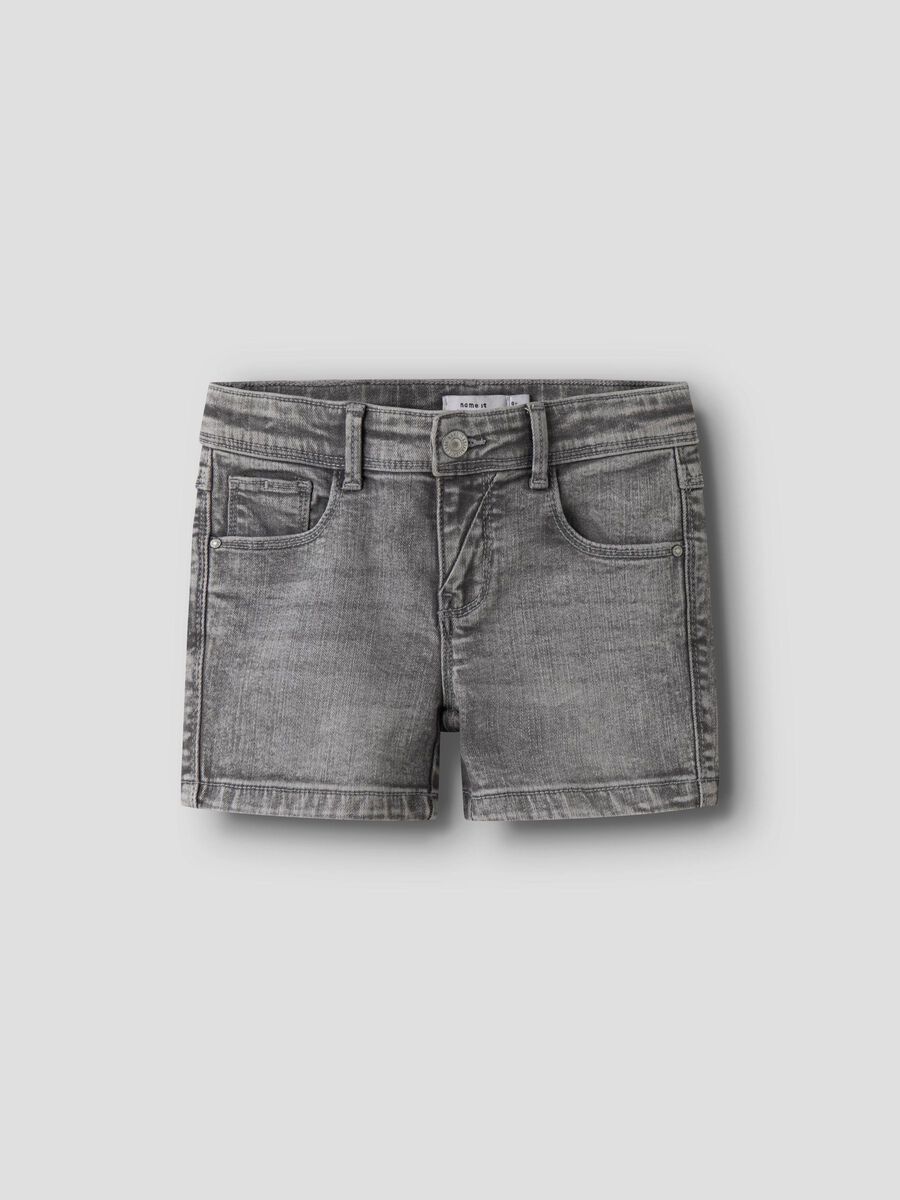 name it SMAL PASSFORM JEANSSHORTS, Light Grey Denim, highres - 13240272_LightGreyDenim_003.jpg