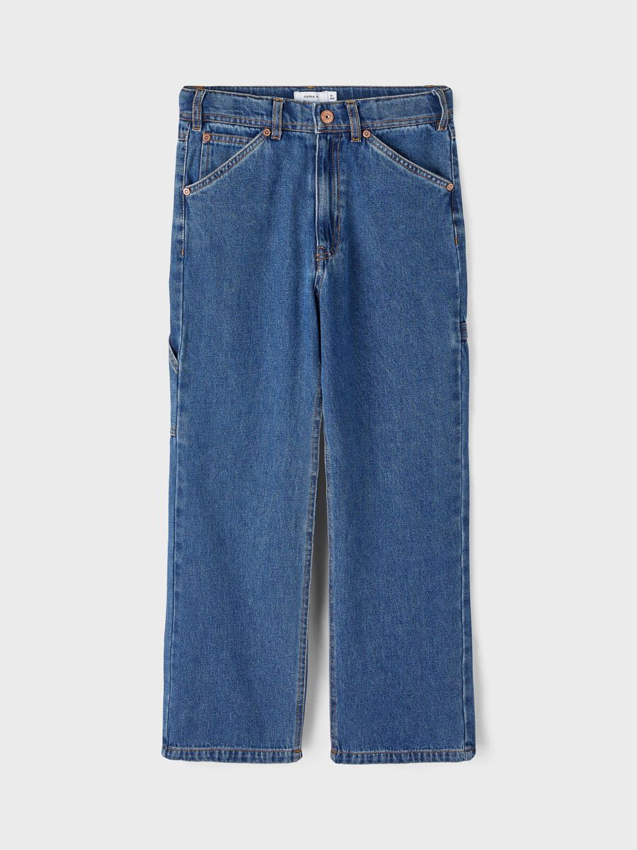 name it STRAIGHT FIT CARPENTER JEANS, Dark Blue Denim, highres - 13218365_DarkBlueDenim_003.jpg