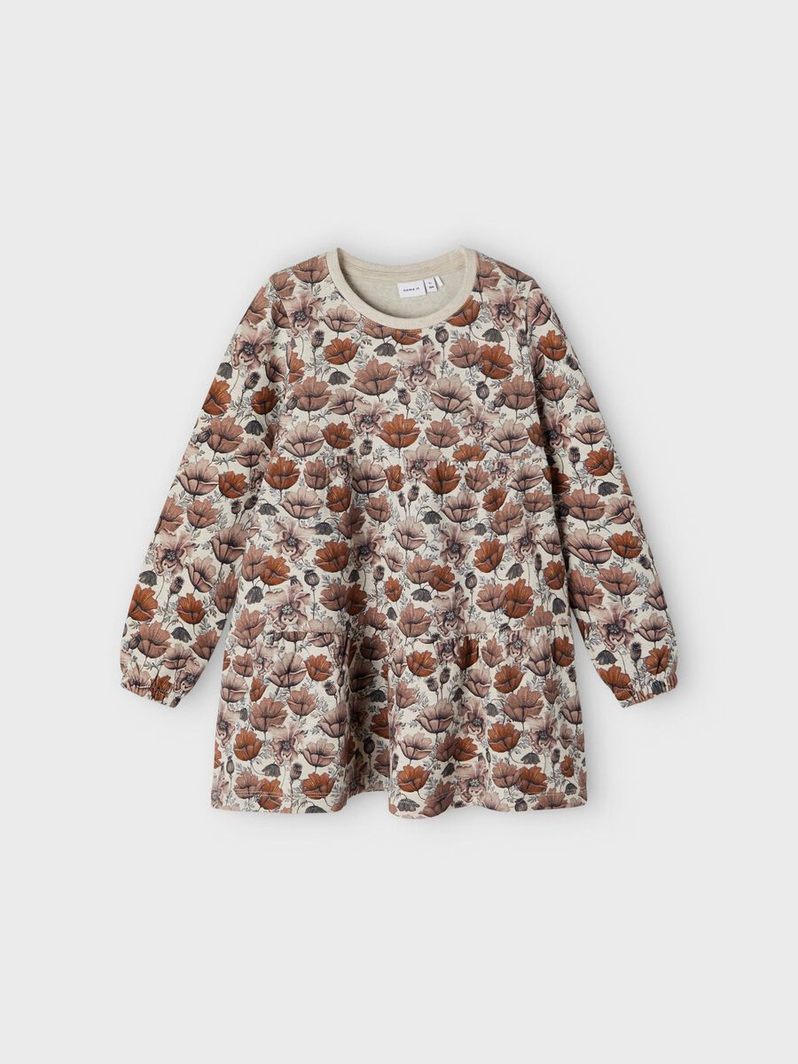 Name it PRINTED SWEATSHIRT DRESS, Peyote Melange, highres - 13196033_PeyoteMelange_003.jpg