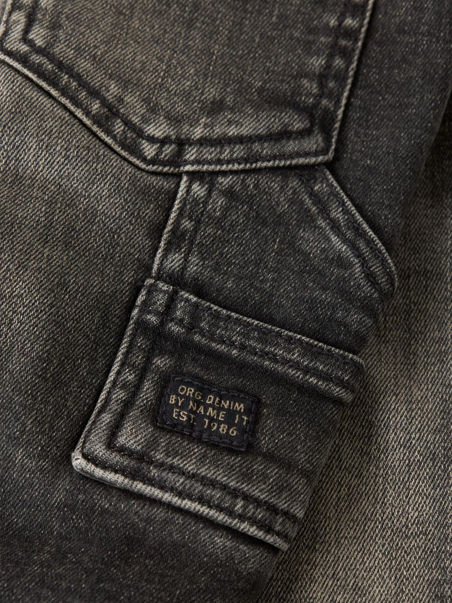 Carousel image 6 TAPERED FIT JEANS, Brown Denim
