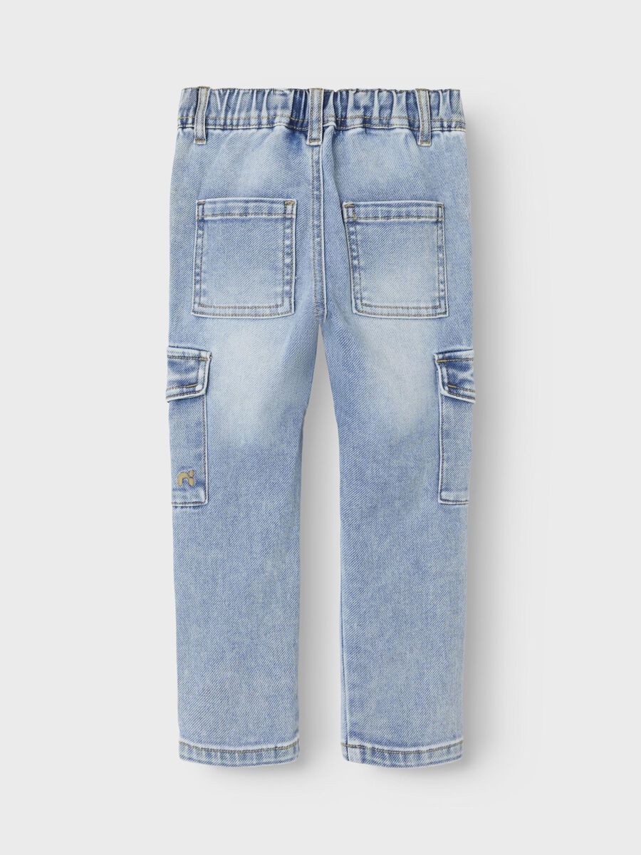 name it SLIM FIT CARGOJEANS, Light Blue Denim, highres - 13240617_LightBlueDenim_002.jpg