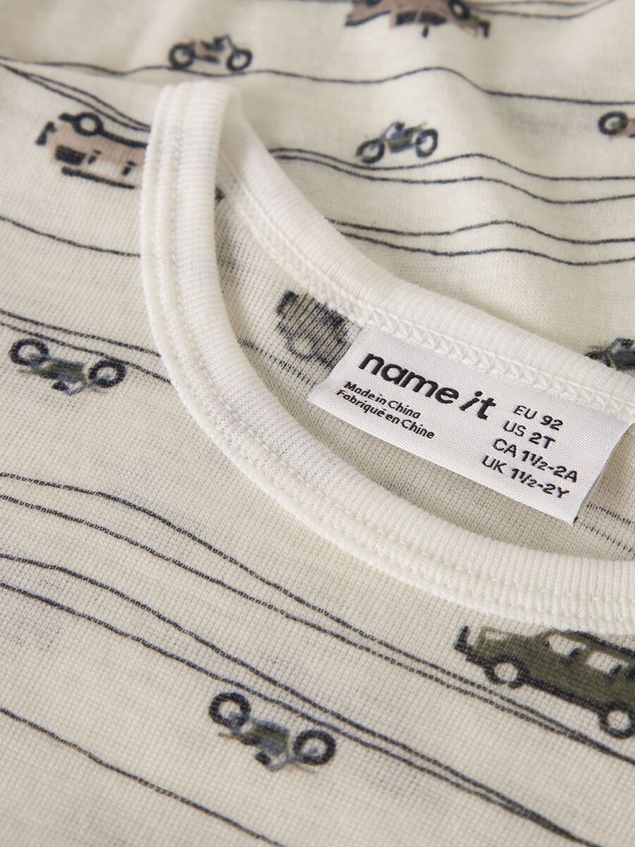Carousel image 3 MERINO WOOL LONG SLEEVED TOP, Snow White