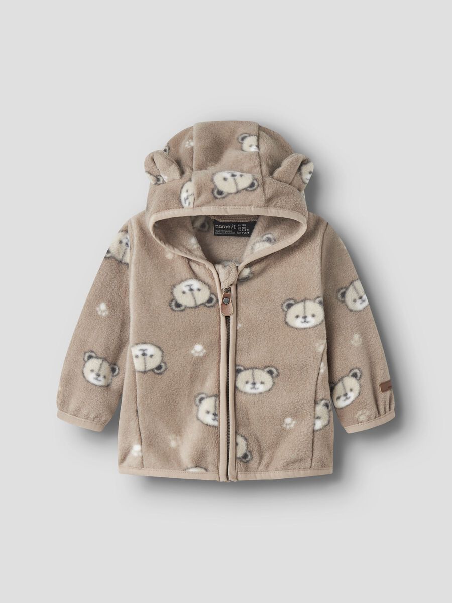 Product carousel image 1 FLEECE JACKET, Silver Mink
