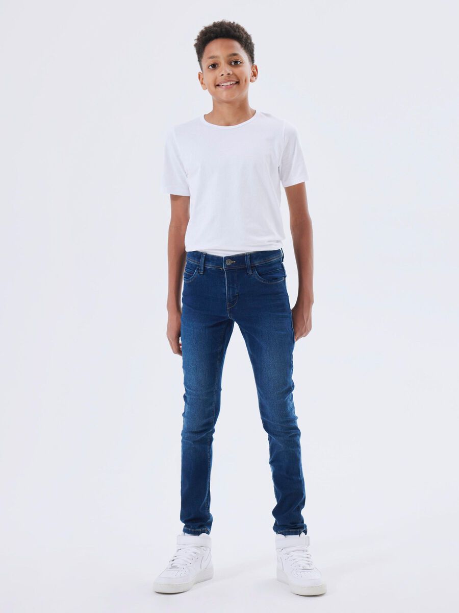 name it SLIM FIT SWEAT JEANS, Dark Blue Denim, highres - 13190372_DarkBlueDenim_007.jpg