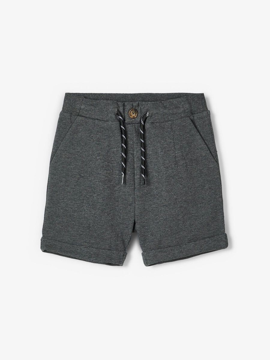 Name it GUMMIBUND SWEATSHORTS, Dark Grey Melange, highres - 13180001_DarkGreyMelange_003.jpg