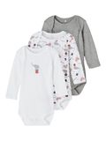 Name it 3-PACK ROMPER, Grey Melange, highres - 13192802_GreyMelange_001.jpg