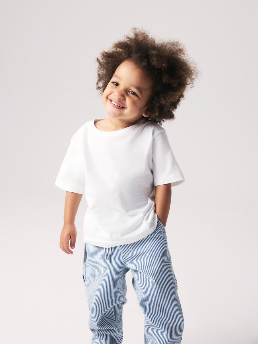 Product carousel image 1 TAPERED TROUSERS, White