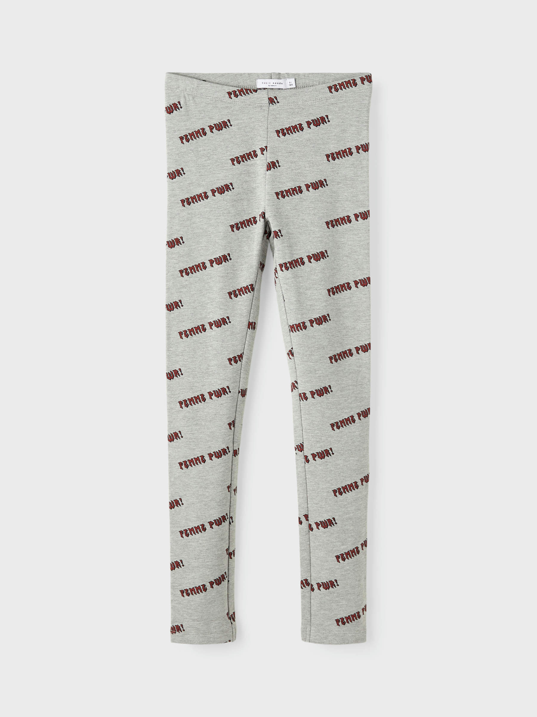 ALL OVER PRINTED SWEAT LEGGINGS (Grey 