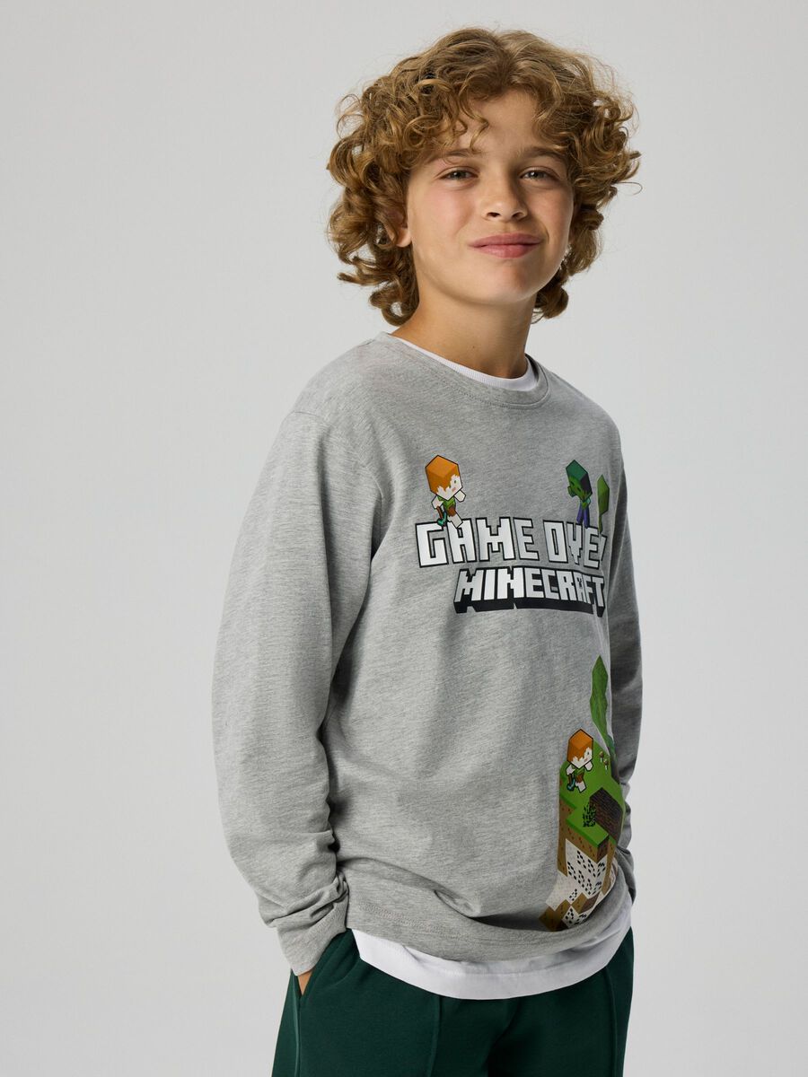 Carousel image 2 MINECRAFT TOP, Grey Melange