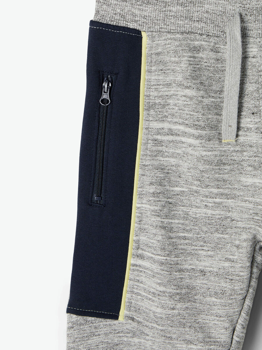 Carousel image 4 ZIP-POCKET SWEATPANTS, Grey Melange