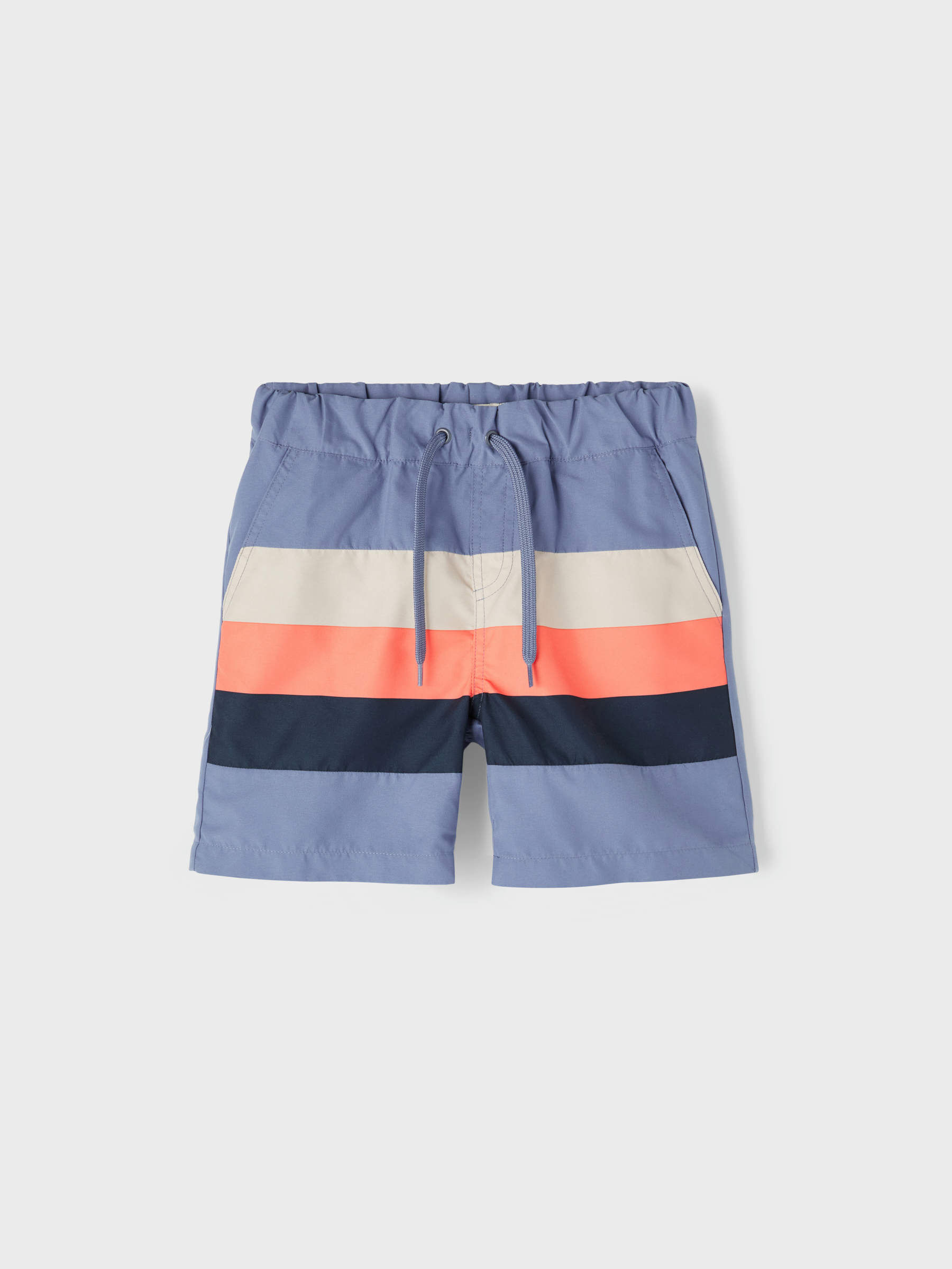 COLOR BLOCK SWIM SHORTS (Blue) from 