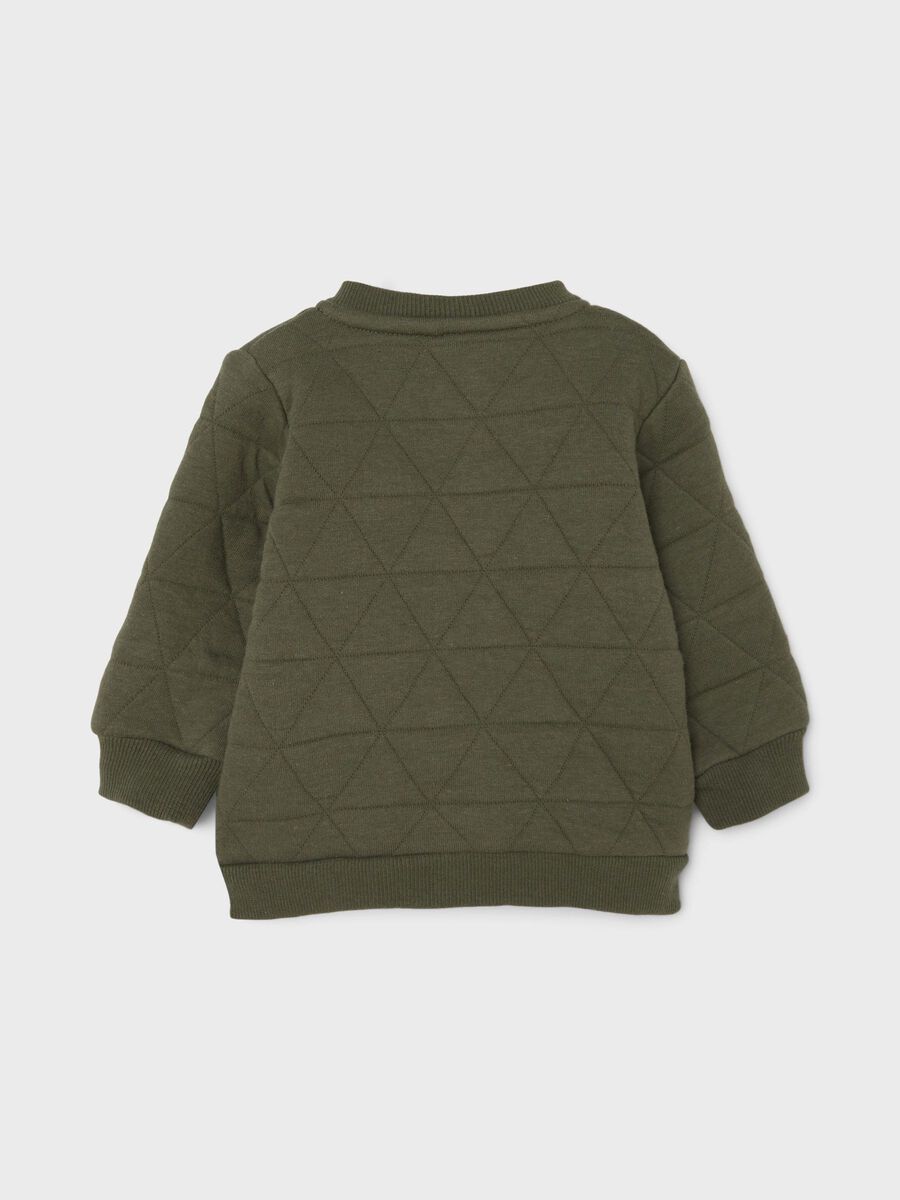Carousel image - QUILTED CARDIGAN, Beetle | 2