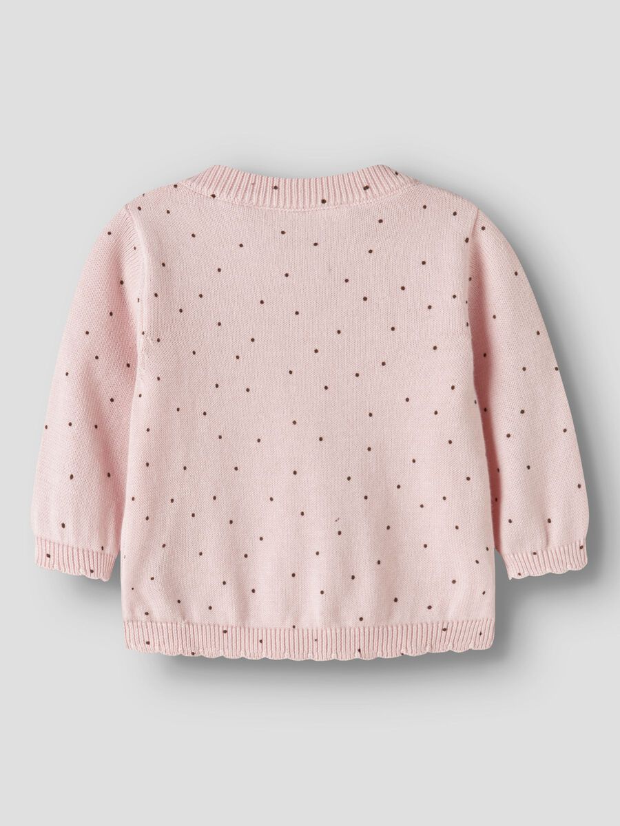 Product carousel image 2 ORGANIC COTTON KNITTED CARDIGAN, Lotus