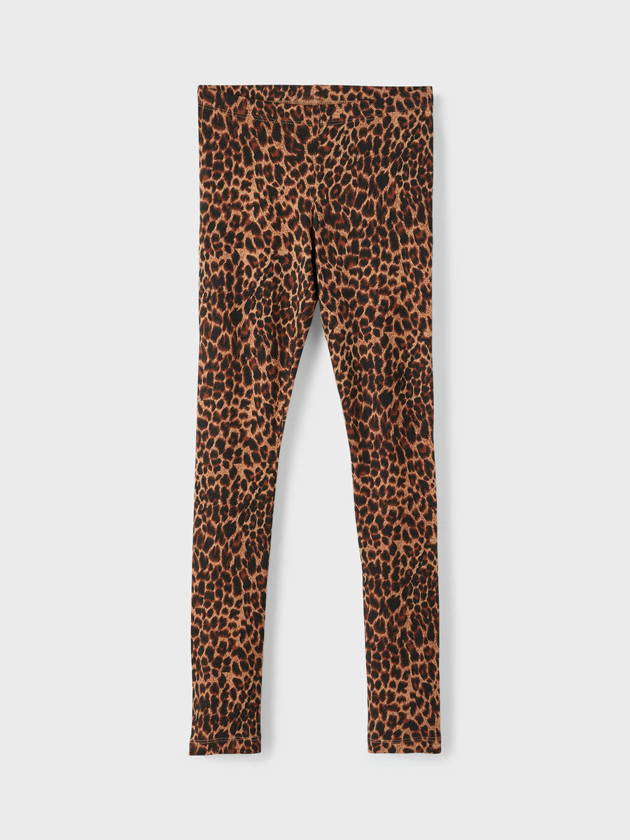 Name it X-SLIM FIT LEOPARD LEGGINGS, Burro, highres - 13199040_Burro_003.jpg