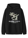 Product image thumbnail - COUPE AMPLE SWEAT &Agrave; CAPUCHE, Black | 4
